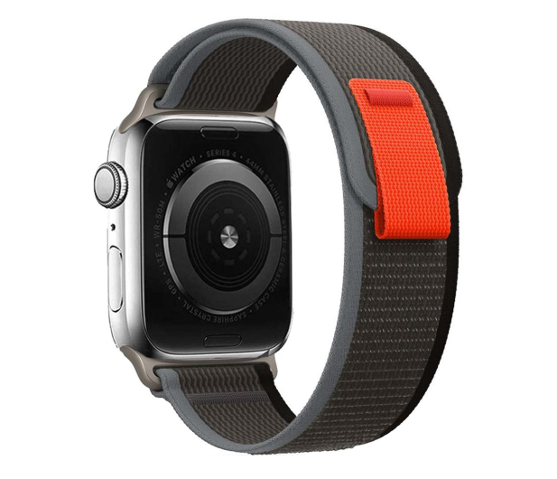 Tech-Protect Opaska Nylon do Apple Watch 44/45/46/49 mm black/orange - 1089084 - zdjęcie